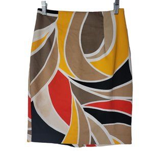 Worthington Womens Skirt Size 6, Multicolor, Retro, 70's